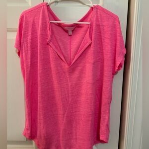 Lilly Pulitzer bright pink casual top, like new